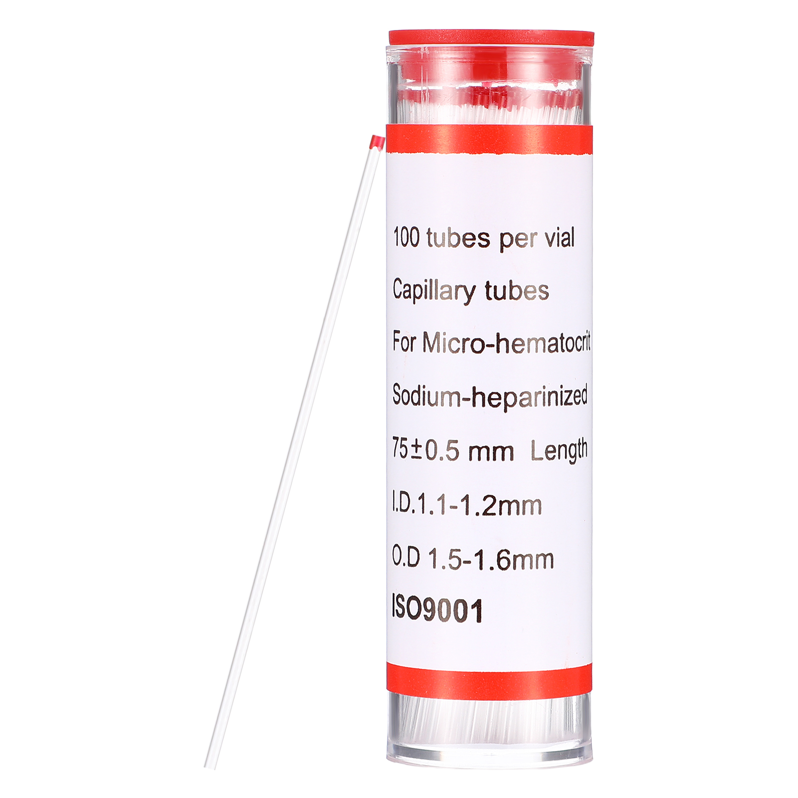 Medical Lab Youtube - 75mm Glass Capillary Tube Hematocrit Tubing