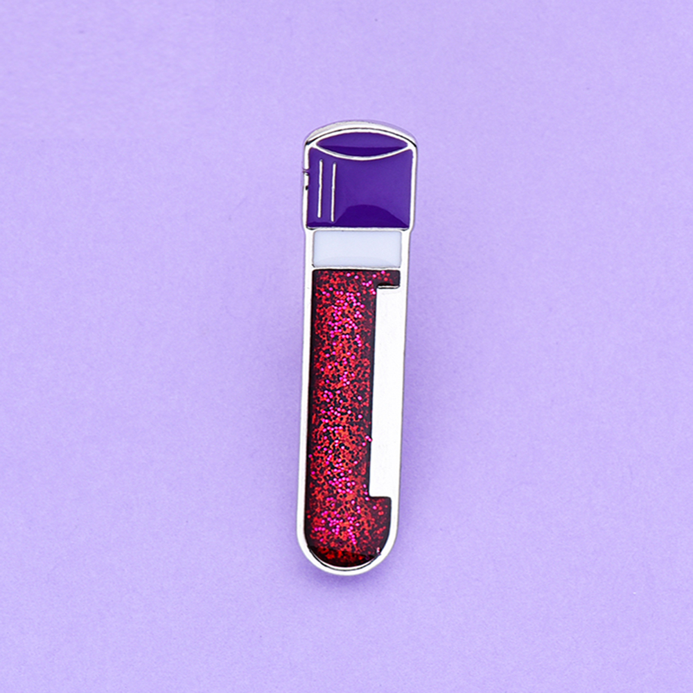 Medical Lab Youtube - Nurse Test Tube Chemistry Reagent Brooch
