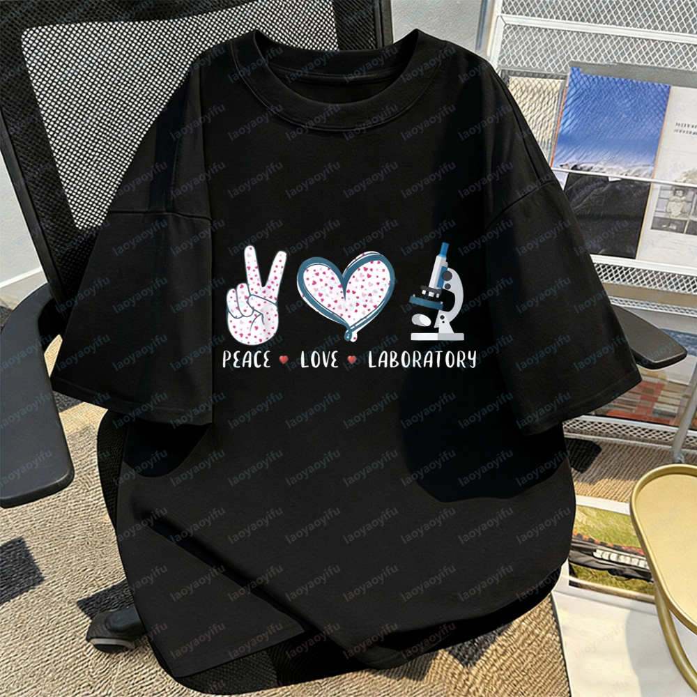 Lab Worker T-Shirt Peace Love  - Medical Lab Worker 评论和价格