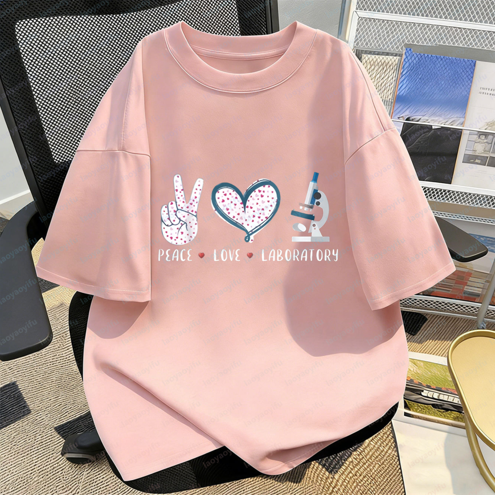 Lab Worker T-Shirt Peace Love  - Medical Lab Worker 评论和价格