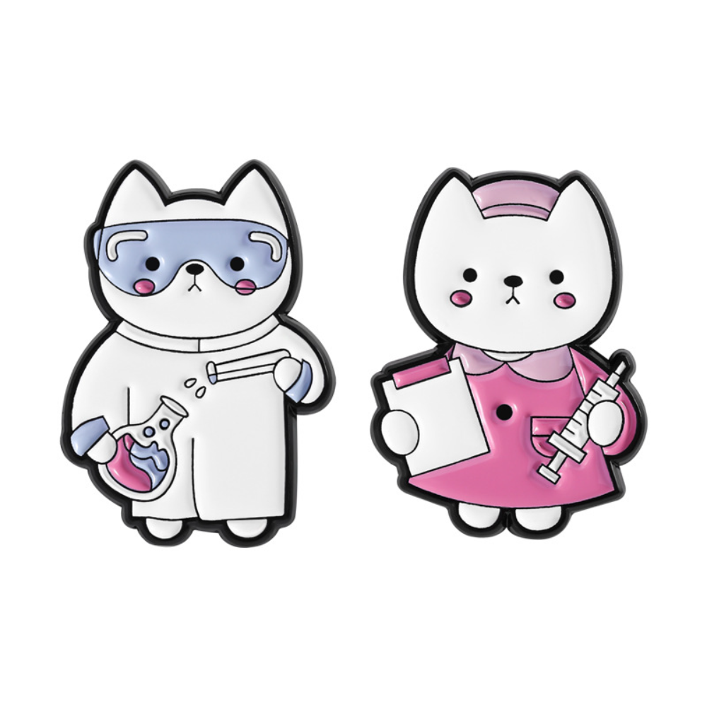 Cute Cat Nurse Lab Worker Broo - Medical Lab Worker 评论和价格