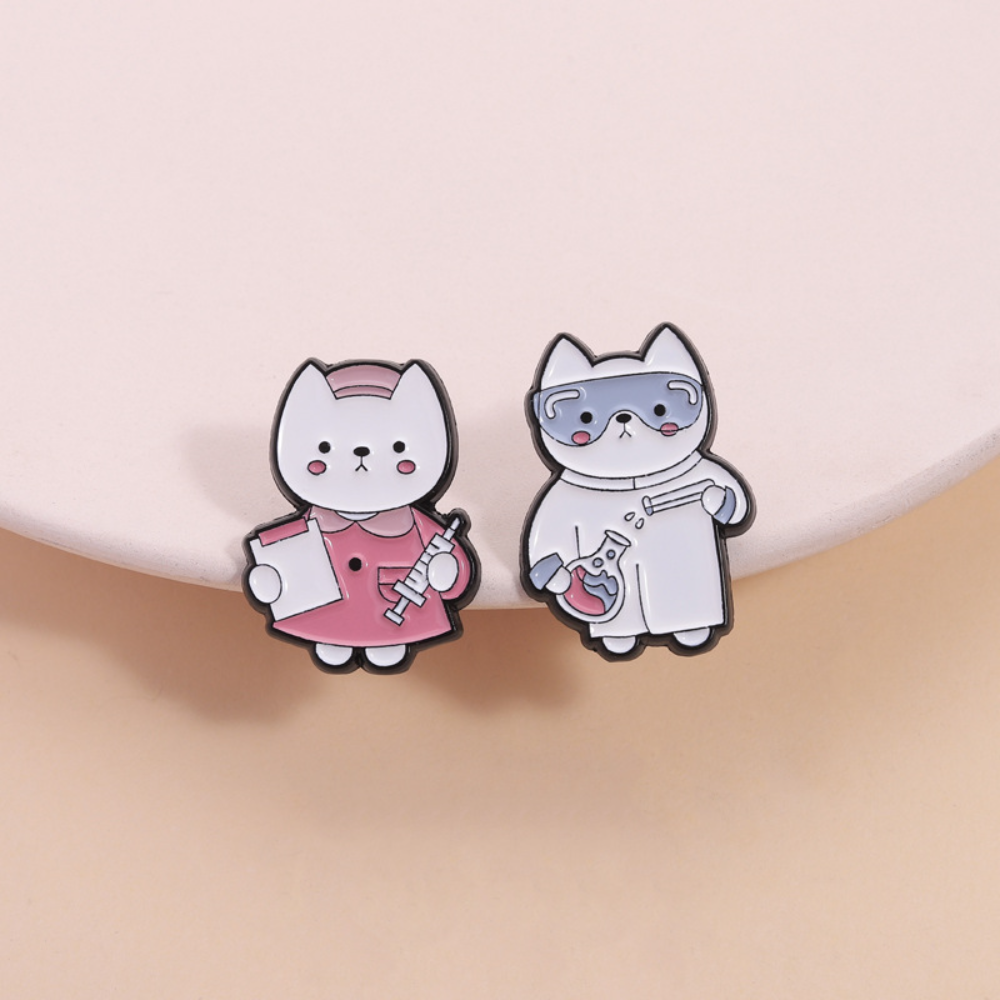 Cute Cat Nurse Lab Worker Broo - Medical Lab Worker 评论和价格