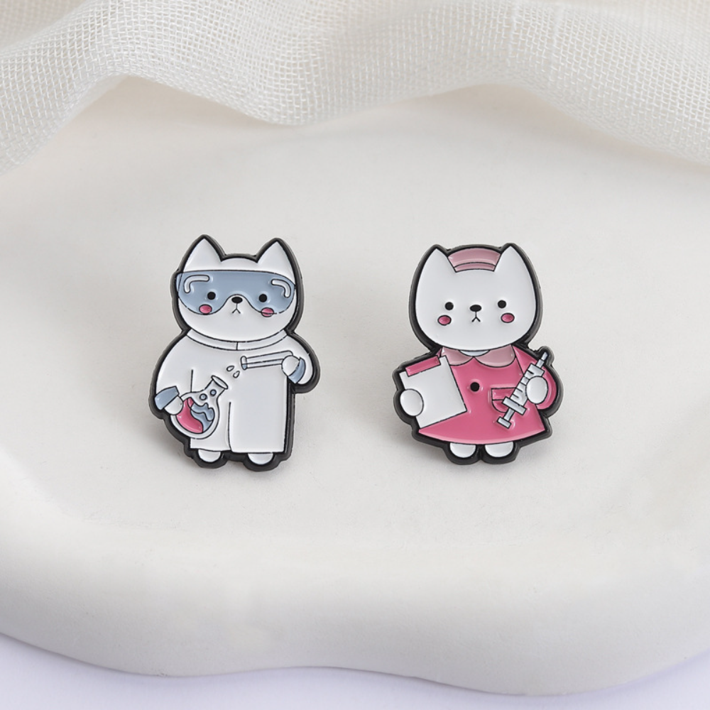 Cute Cat Nurse Lab Worker Broo - Medical Lab Worker 评论和价格