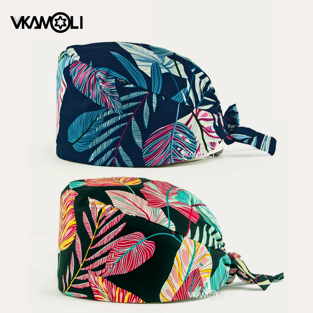 new Flower printing cap sweat- - Medical Lab Worker 评论和价格
