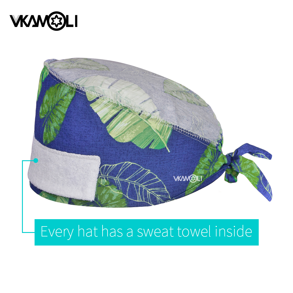 new Flower printing cap sweat- - Medical Lab Worker 评论和价格