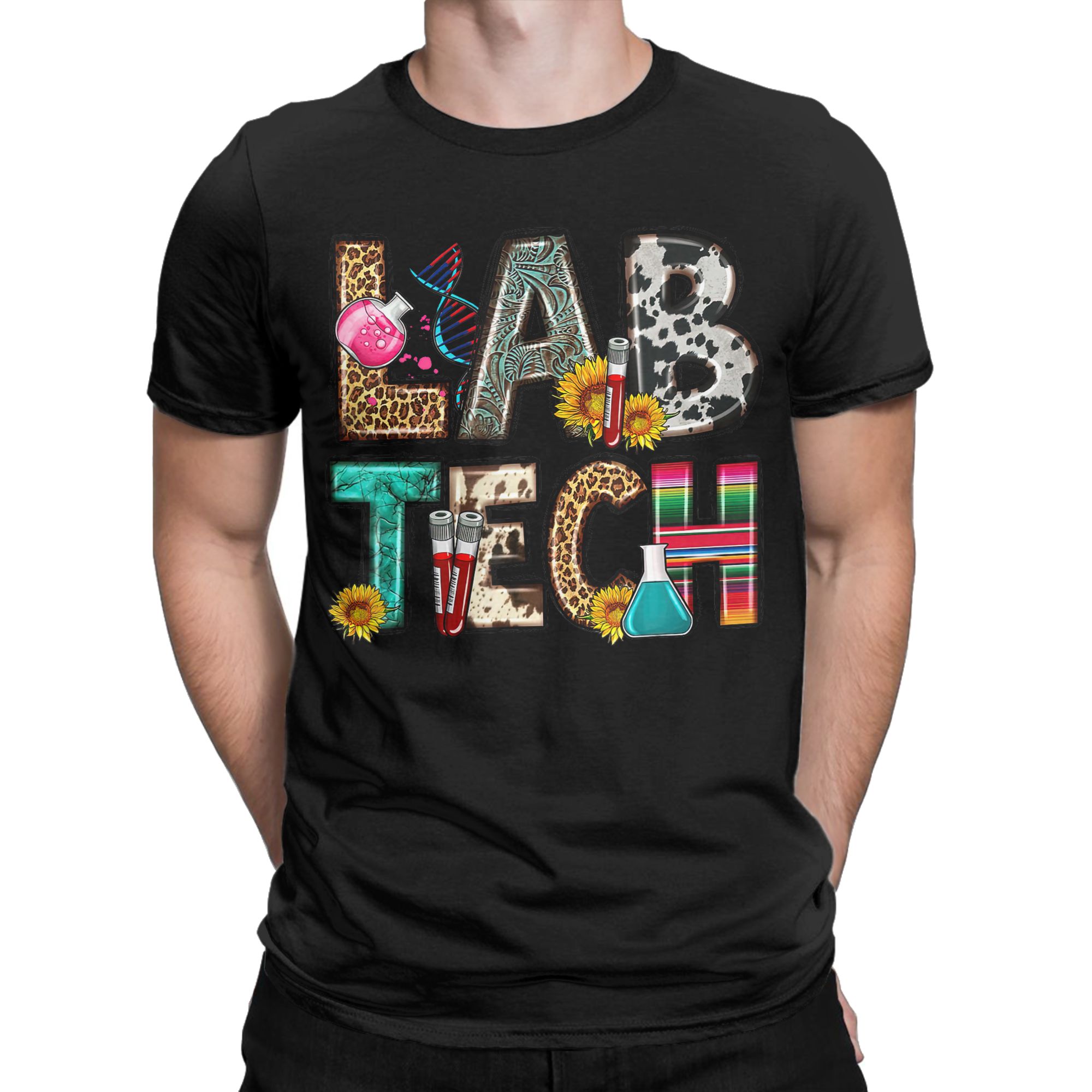 Retro Tech Leopard Floral Medi - Medical Lab Week 评论和价格